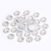 Electric Neon White XIRIUS Round Shape High Quality Glass Sew-on Rhinestones WholesaleRhinestone